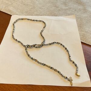 Stella & Dot Silver Beaded Necklace